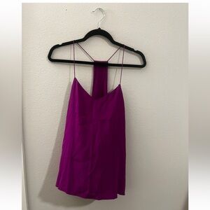 Tibi Violet/Purple Silk Tank SZ 10